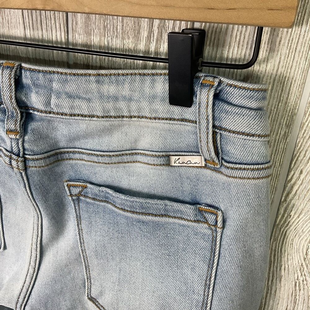 KanCan Distressed Ankle Skinny Jeans Women’s 9/28 Raw Hem Light Wash #KC8392 - Picture 10 of 10